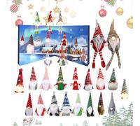 Frfik Calendario con conto alla rovescia di Natale - calendario con figure giocattolo | Gioielli festivi per 24 giorni figure decorative per donne, uomini, famiglia, ufficio, adulti