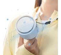 Frfik Clip On Fan for Shirt, 4-speed Low Noise Hands-Free Rechargeable
