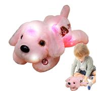 Frfik Cucciolo LED peluche cucciolo luminoso | simpatico animale peluche cane | morbido cuscino per cucciolo cane luce notturna a LED per ora di andare a per bambini e bambini 14