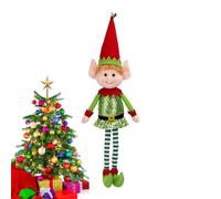 Frfik Elfo di Natale | Decorazione di Albero con Gambe Lunghe - Statuette per Matrimonio Interno Supporto per Finestra Festin