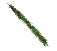 Frfik Ghirlanda natalizia per mantello, 1 m, decorazione per la casa, ghirlanda di pino finto verde, decorazione per la stanza, per feste, interni ed esterni, caminetto del Ringraziamento, inverno