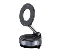 Frfik Magnetic Dashboard Phone Mount - 132g Vacuum Suction Phone Holder | PP Professional 360 Degree Rotating Cellphone Stand, Strong 2800gf Magnetic Foldable Rack for Secure Hands-Free Driving