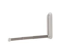 Frfik Organizer da parete, salvaspazio, salvaspazio, asta telescopica retrattile per stracci e strofinacci, 60 g in acciaio inox ABS