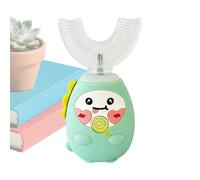 Frfik - Spazzolino elettrico a forma di U per bambini, 3 modalità, spazzolino elettrico a bocca piena con timer, ricaricabile, per hotel, scuola, ragazzi, ragazze, per la notte, la casa, i viaggi, il