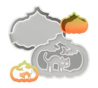 Frfik Stampi Per Zucche - Halloween Per Barattoli Zucche - Decorazione Della Casa Antiaderente Per Casa Incantata E Artigianato Con Gesso Argilla Cera Fondente Per Feste