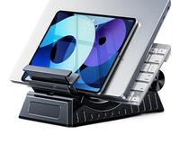 Frfik Supporto per laptop in ABS - Supporto per laptop regolabile in altezza da 11,4 pollici | Supporto da tavolo pieghevole per notebook, supporto ergonomico a forma di C per ufficio, casa,