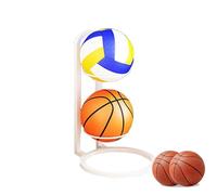 Frfik Supporto per pallacanestro, supporto per palloncini, supporto per pallavolo in ghisa | organizzatore di palline multistrato, scaffale per riporre palline per camera da