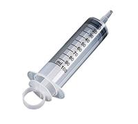 FRFJY 100mL Siringa Attrezzo Riutilizzabile Plastica Alimentatore Pulizia Lavaggio Clistere Nutrition Aseptic Salute Misurazione - Bianco