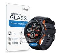 Frgnie Pellicola protettiva compatibile con OUKITEL BT10 Smartwatch da 1,43" (3 pezzi), durezza 9H, pellicola protettiva in vetro temperato per smartwatch BT10