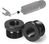 Frgyee - Confezione da 2 adattatori filettati, da maschio 5/8" a femmina da 3/8", per microfono Blue Yeti/Blue Snowball/Blue Yeti X per supporto microfono (nero)