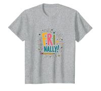Fri-Nally Celebration School's out Divertimento Estivo Maglietta, Bambini, Grigio Melange, 2 Anni