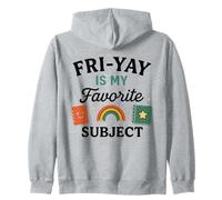 Fri-Yay è Il Mio Soggetto Preferito - Simpatico Insegnante Venerdì Design Felpa con Cappuccio