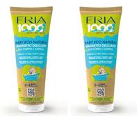 Fria 1000Giorni - Shampoo Bagnoschiuma Bambini e Neonati 2in1 Baby Eco Natural, Docciaschiuma Shampoo Bambini e Bagnetto Neonato Sicuro Testato su Pelli Sensibili con Proteine del Riso e Miele, 250 ml