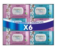 Fria Easy Carta Igienica Umidificata con Aloe Vera e Camomilla, Tessuto Gettabil