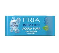 Fria Intime Acqua Pura Salviette Igiene Intima, Ginecologicamente Testate e Delicate con la Pelle, Tessuto Biodegradabile, Azione Emolliente, Confezione Tascabile da 15 Salviette