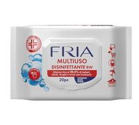 Fria Multiuso Disinfettante BW, Elimina fino al 99.9% di Batteri, Lieviti, Funghi e Virus con Involucro, Presidio Medico Chirurgico, Confezione da 20 Salviette