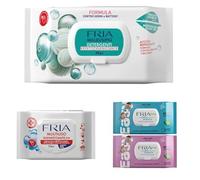 Fria pack Igiene quotidiana fuori casa - Salviette milleusi disinfettanti 20 pz - Carta Igienica umidificata 50 pz - Salviette milleusi igienizzanti 48 pz. Soluzione Completa per fuori casa