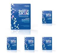 Fria Second Skin Maschera Viso Idratante con Acido Ialuronico, Azione Anti-Age per Pelli Secche, Dermatologicamente Testata, Confezione da 5 Maschera