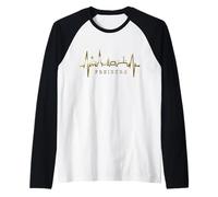 Friburgo in Brisgovia Skyline Cuore Germania I Love Freiburg Maglia con Maniche Raglan