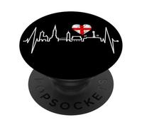 Friburgo in Brisgovia Skyline Cuore Germania I Love Freiburg PopSockets PopGrip Adesivo