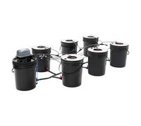 Fricienc Hydroponics Grow System with Top Drip Kit macchina idroponica multi-barile per coltura acque profonde 4 galloni con pompa ad aria, sistemi idroponici a goccia