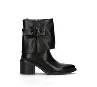 FRICKY Tronchetto donna nero in pelle 35