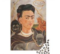 Frida 1000 Pezzi Jigsaw Puzzle in Legno museo, Giochi Puzzles Giochi Rilassamento E Intelligence, Rompicapo arte Per Gioco Familiare, Regalo Per Amore E Amico