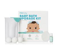 Frida Baby Kit di aggiornamento per il bagnetto del bambino, essenziali per il bagno di neonati e bambini, tazza per risciacquo, spazzola in silicone per bagnetto, bombe da bagno, gocce di vapore di