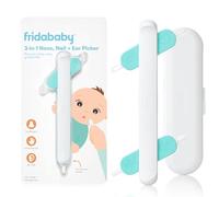 Frida Baby - Naso 3 in 1 per neonati e bambini piccoli, pulitore per orecchie per bambini, pulitore per orecchie e strumento per unghie per neonati e bambini, pulizia sicura per bambini, cera