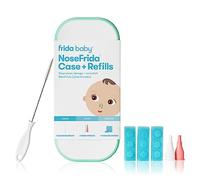 Frida Baby NoseFrida custodia + kit di accessori di ricarica, include valigia, spazzola per la pulizia, 9 filtri igienici e 2 punte per la pulizia e la conservazione dell'aspiratore nasale NoseFrida