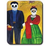 Frida & Diego Day of The Dead Tappetino per Mouse Durevoli Mouse Pad Antiscivolo Tappetino Scrivania for Lavoro Gaming Laptop 25X30Cm