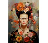 Frida in carta di riso nera, 29,2 x 40,6 cm, per decoupage, design per mobili, supporti misti, biglietti e artigianato, decoupage CRAFT KREATIVELY