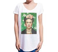 Frida Kahlo Acqua 18-30-3 Urban Slub Lady Donna Cotone 100% Fiammato
