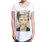 Frida Kahlo Carta 18-30-4 Urban Slub Lady Donna Cotone 100% Fiammato