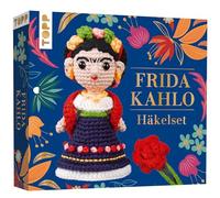 Frida Kahlo Häkelset: Häkelset mit Anleitung und Material für Frida Kahlo und Haarspange zum Selber-Häkeln. Fertiges Modell ca. 14 cm