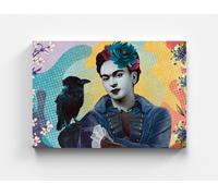 Frida Kahlo ritratto tela immagini uccello quadri da parete arte stampa...