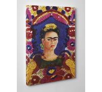 Frida Kahlo The Frame Quadro Stampa su Tela Canvas in Cotone Vernice pennellate