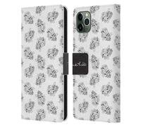FRIDA KAHLO TIPOGRAGIA CUSTODIA COVER A PORTAFOGLIO PER APPLE iPHONE TELEFONI