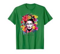 Frida Kahlo - varietà di Articoli Maglietta, Uomo, Verde Mela, XXL