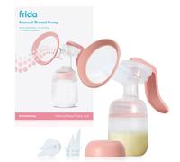 Frida Mom Tiralatte manuale, tiralatte portatile con colletto, impugnatura ergonomica per premere comodamente il latte, accessori per l'allattamento al seno per le madri che allattano