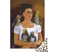 Frida Puzzle dipinto Da 1000 Pezzi, Puzzles museo Per Adulti, opere d'arte famose nel mondo Impossible Rompicapo, Gioco Di Abilità Colorato, Regalo Per Le Vacanze O Per Il Compleanno
