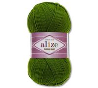 Frida's Wollhaus Alize 100 g Cotton Gold lana estiva filato cotone Amigurumi 65 colori (35 | verde scuro)