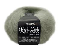 Frida's Wollhaus Drops 25 g Kid-Silk Mohair & Seide Lacegarn Beilaufgarn Flauschig 47 Colori (45 | Menta delicata)
