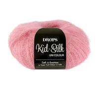 Frida's Wollhaus Drops 25 g Kid-Silk Mohair Seide Lacegarn Wolle Garn per lavori a maglia e all'uncinetto 57 colori (62 | Gelato alla fragola)