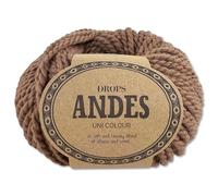 Frida's Wollhaus Gocce 100 g Andes Maglia Uncinetto Alpaca Lana Vergine Filato Alpaca 28 Colori (9021 | Mandorla | Uni)