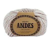 Frida's Wollhaus Gocce 100 g Andes Maglia Uncinetto Alpaca Lana Vergine Filato Alpaca 28 Colori (9022 | Calcare | Uni)