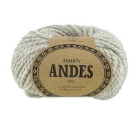 Frida's Wollhaus Gocce 100 g Andes maglia uncinetto lana vergine alpaca filato 28 colori (9020 | grigio chiaro | mix)