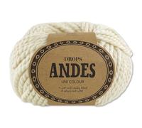 Frida's Wollhaus Gocce 100 g Andes maglia uncinetto lana vergine alpaca filato alpaca 28 colori (0100 | naturale | tinta unita)