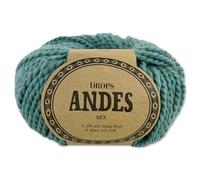 Frida's Wollhaus Gocce 100 g Andes maglia uncinetto lana vergine alpaca filato alpaca, 28 colori (7130 | verde mare | mix)