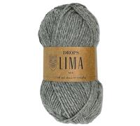 Frida's Wollhaus Gocce 50 g Lima Mix maglia uncinetto feltro lana vergine alpaca 12 colori (mix 9015 | grigio)